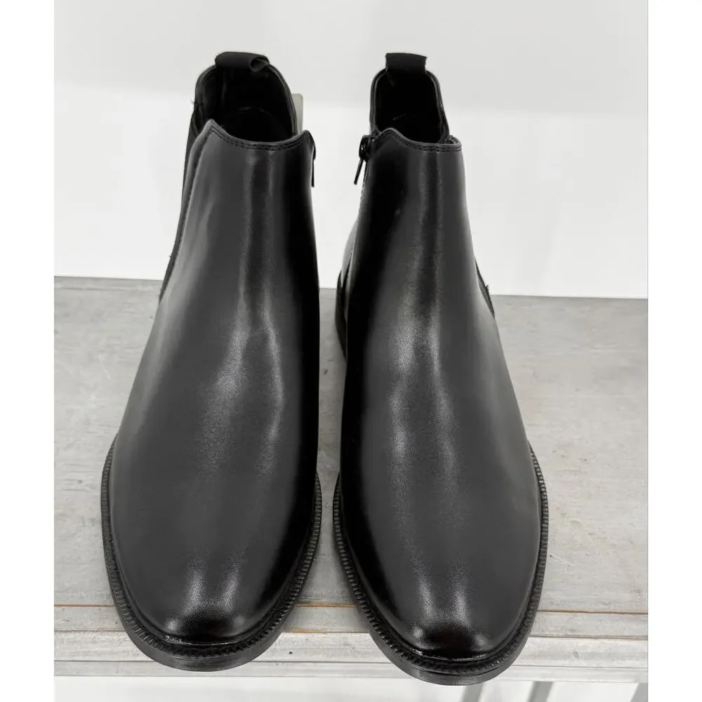 J.Ferrar Men's Blake Chelsea Ankle Boots Black Memory Foam Size 13 NWT